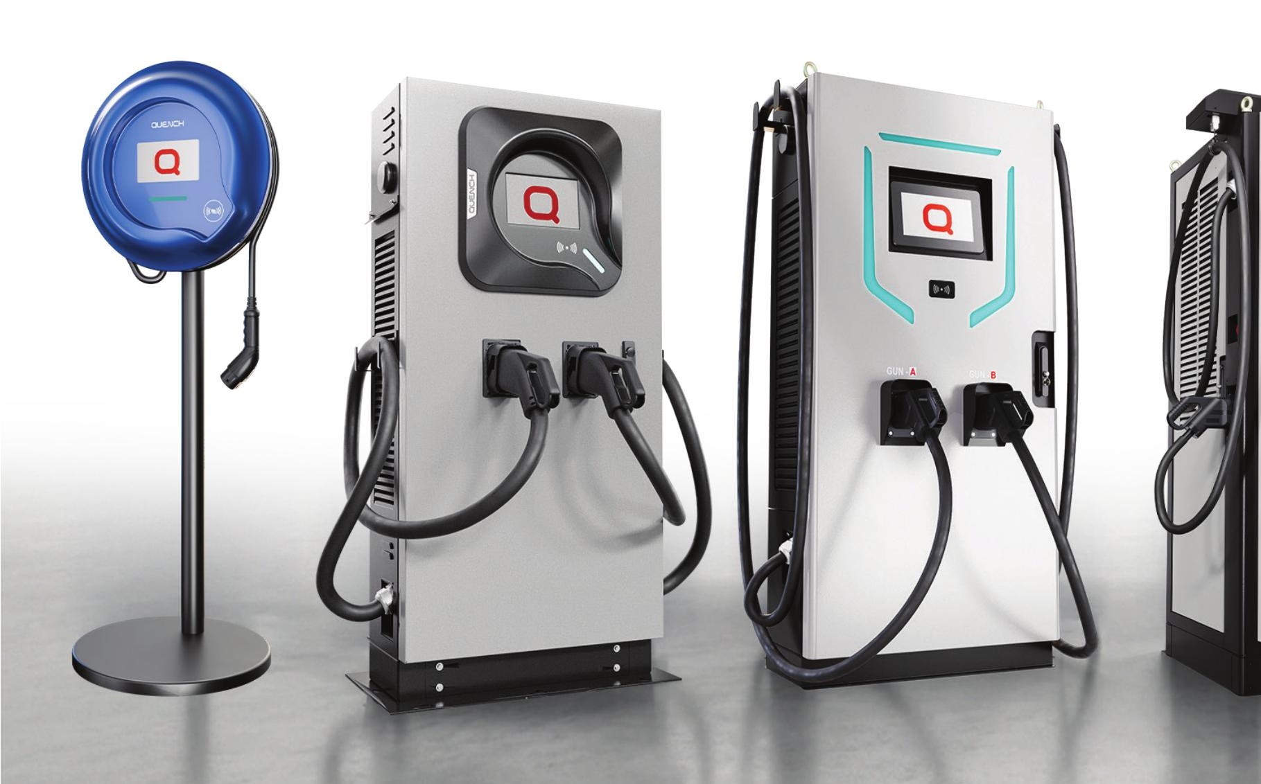 Quench AC and DC fast charging hardware used for EV interoperability testing